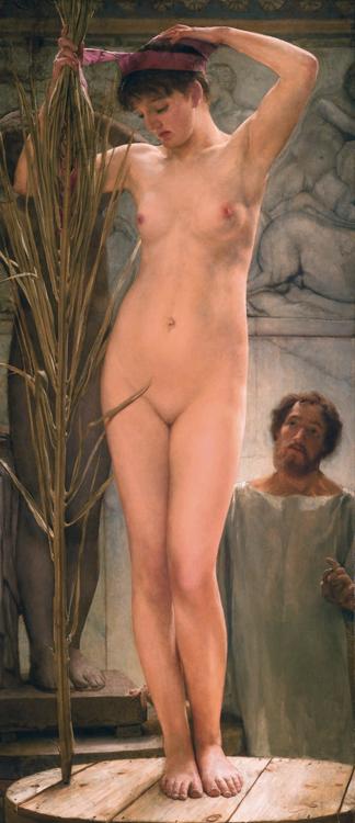Alma-Tadema, Sir Lawrence A Sculpture's Model (mk23) Norge oil painting art